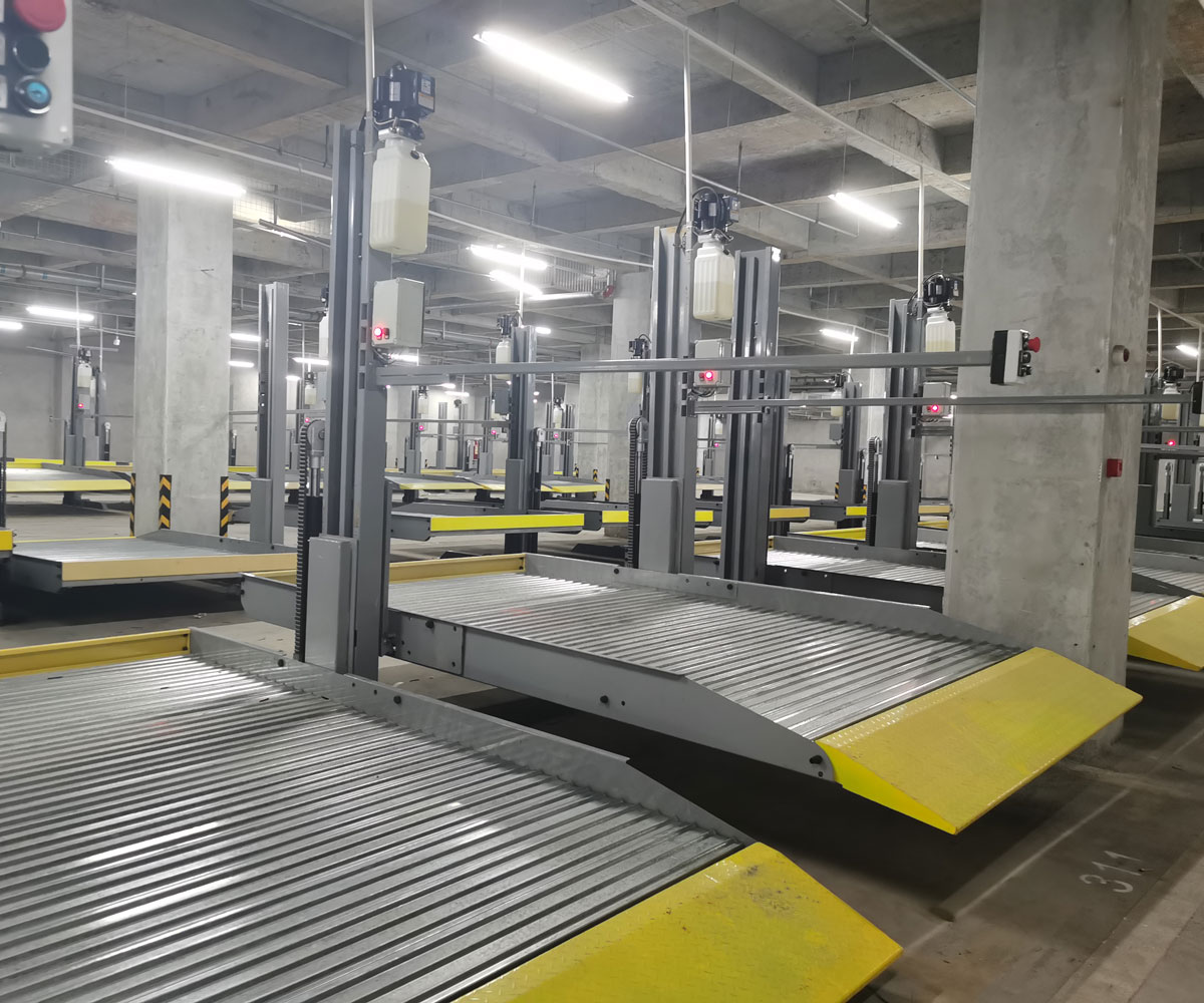 乐山市二层升降横移式机械停车场过规划