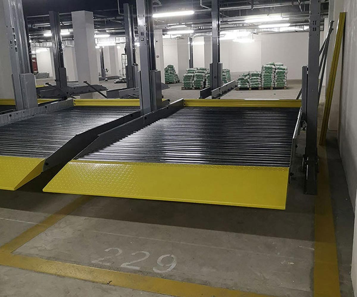 渭滨区四柱简易式机械式停车库改造