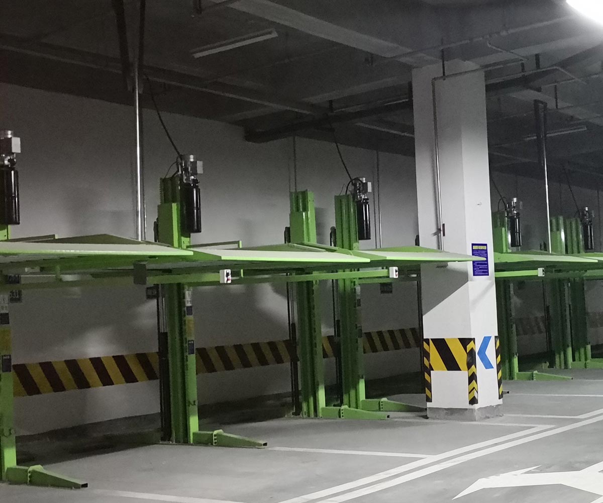 嵩明县小区地下室升降式机械停车场